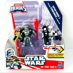 Star Wars Galactic Heroes Figure Set Captain Phasma & First Order Stormtrooper